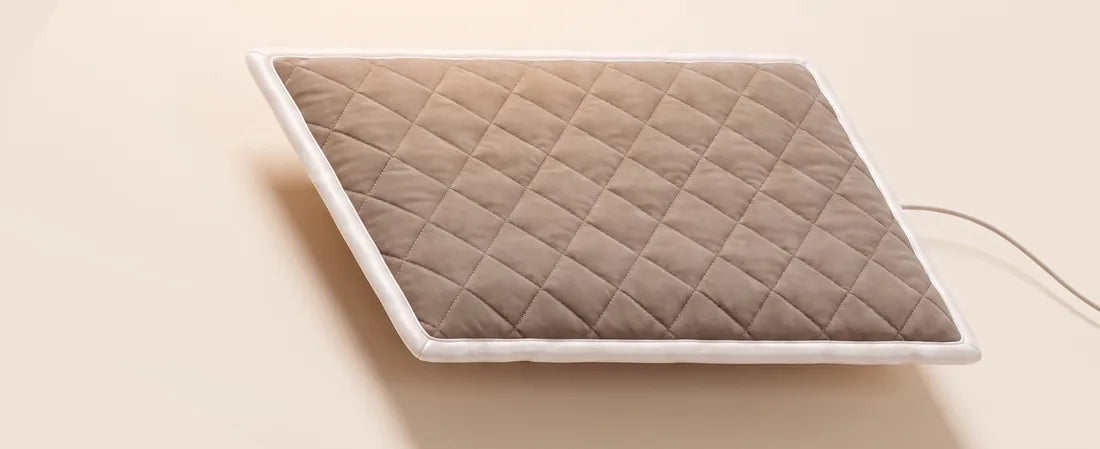Das Regenerationssystem: gesteppte Auflage in Taupe, 60 × 180 cm